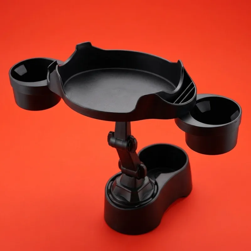 • Car Cup Holder Expander, Car Food Tray, 360° - حامل أكواب للسيارة