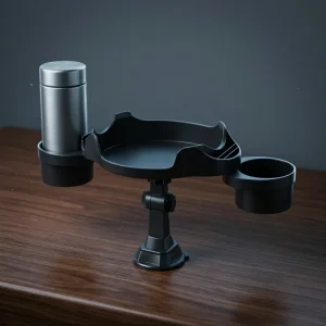 • Car Cup Holder Expander, Car Food Tray, 360° - حامل أكواب للسيارة
