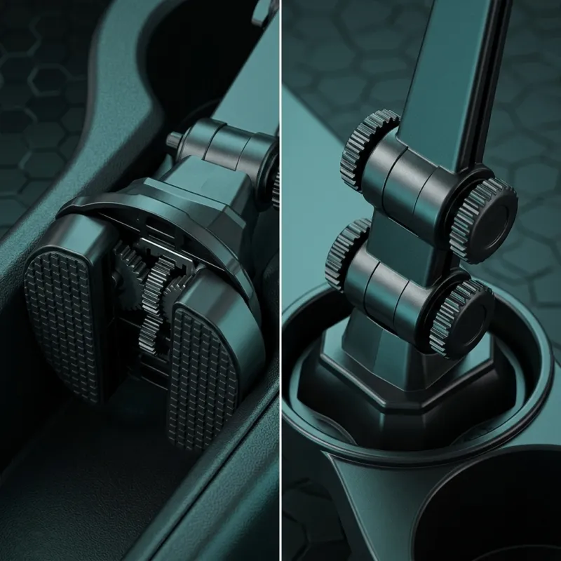 • Car Cup Holder Expander, Car Food Tray, 360° - حامل أكواب للسيارة