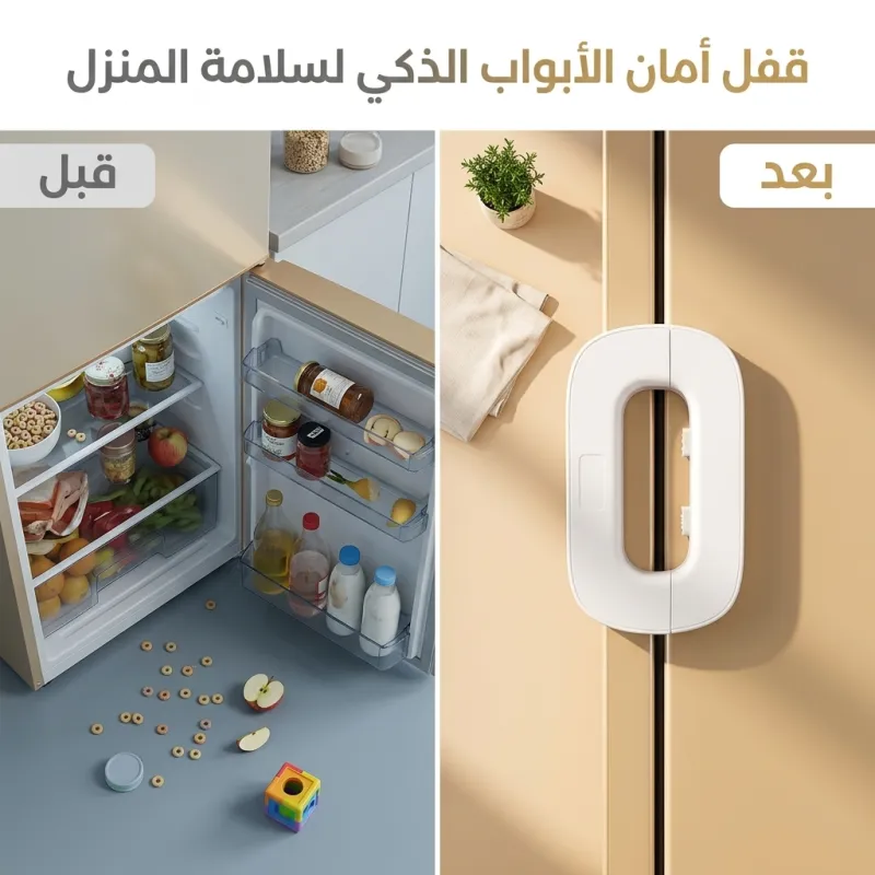 عرض قطعتين قفل باب التلاجة