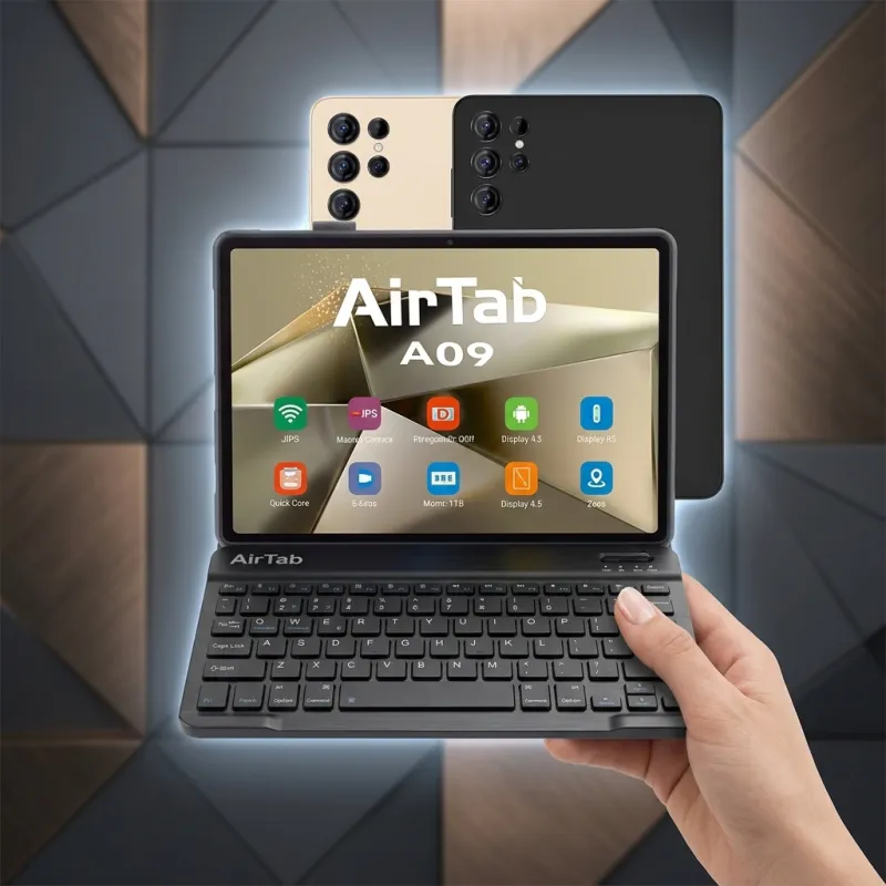 بكيبورد بلوتوث + مجموعة هدايا وضمان عام Air Tap A09