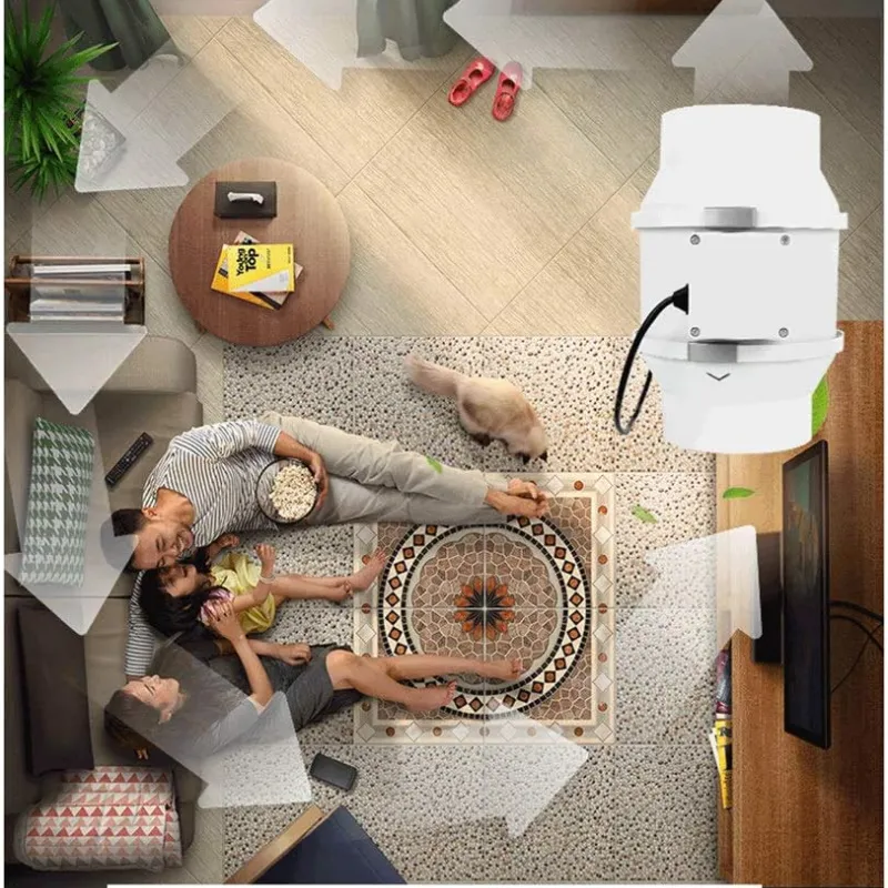 System Exhaust Air for Bathroom Kitchen - شفاط ونظام تهوية مختلط
