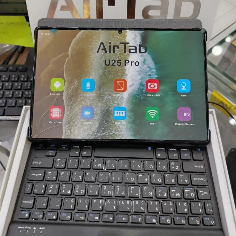 AirTab U25 Pro 10" Tablet + Keyboard + Mouse + Pen ضمان 6 شهور