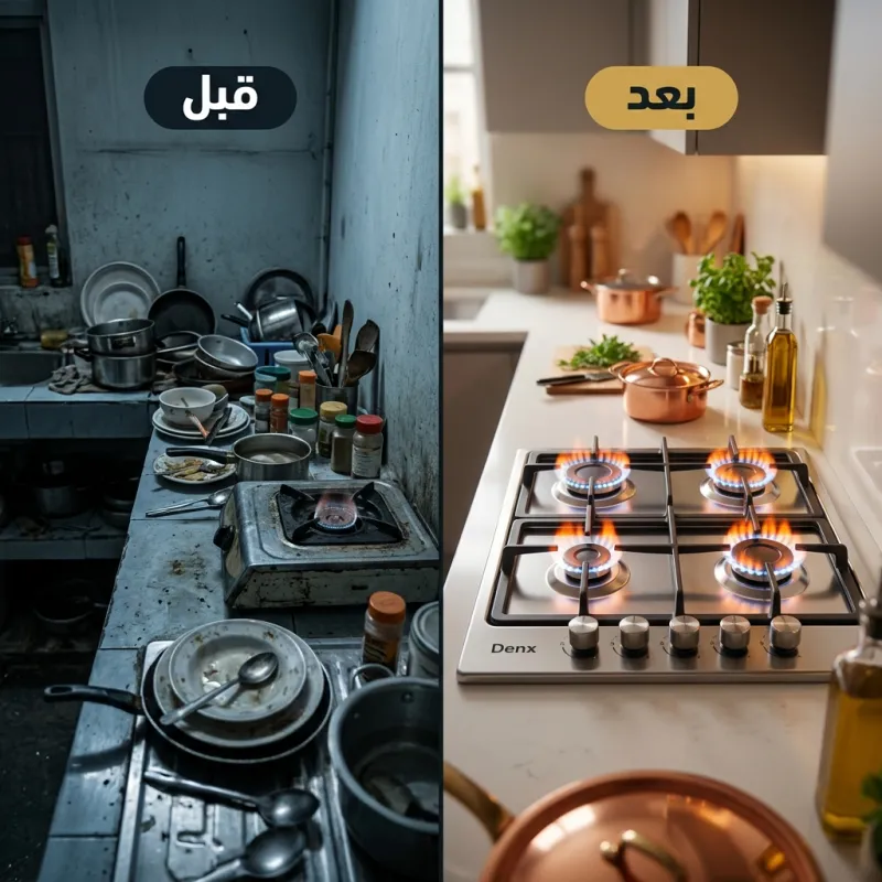 موقد 4 عيون بستاند Denx