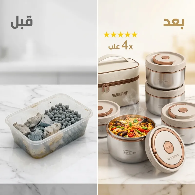 لانش بوكس الجديد و الأكثر مبيعا. رفيقك لتتخلص من ماكلة الزنقة