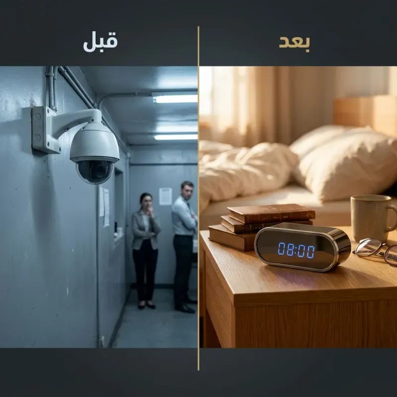 منبه مع كاميرا