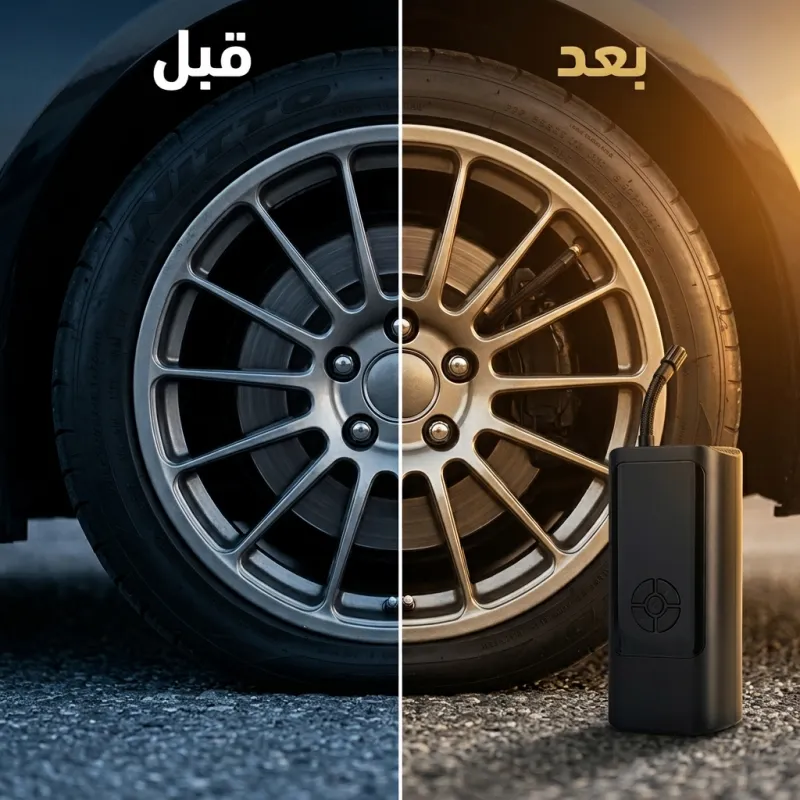 منفاخ لاسلكى وباور بانك وكشاف 3*1