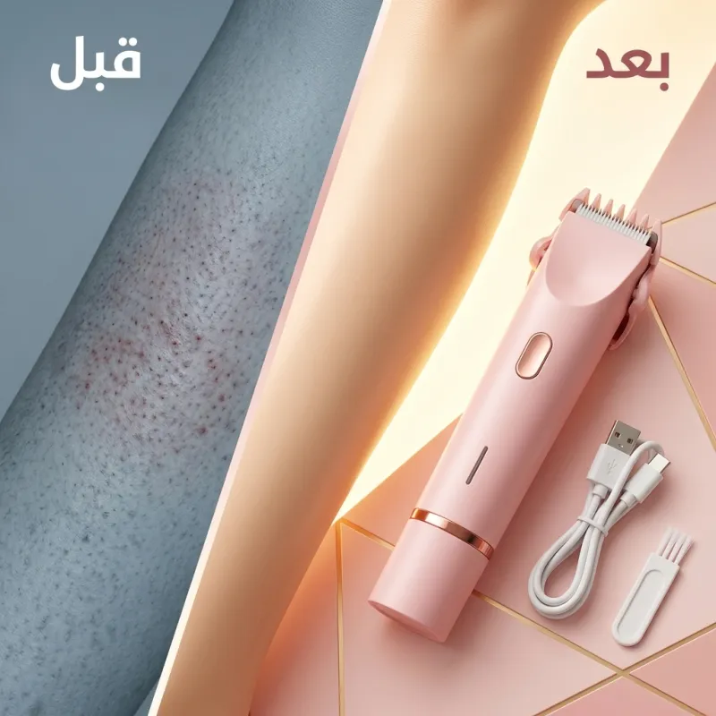 ماكينة حلاقة كهربائية للنساء 2 في 1