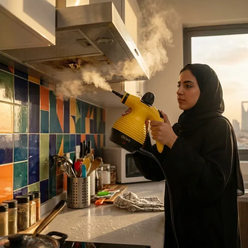 منظف البخار بـ 10 قطع متعدد الاستخدامات لإذابة أصعب الدهون والأوساخ - آمن للأطفال والحيوانات