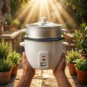 طباخ الأرز الكهربائي من دينيكس بضمان عامين