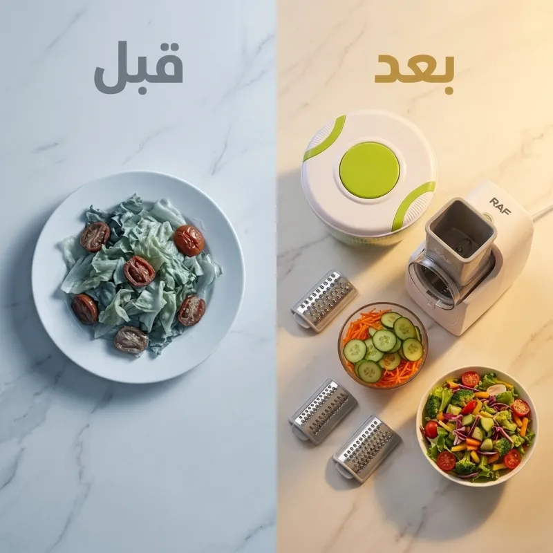 طقم المطبخ الترندي (قطاعة + نشافة) "ضمان عامين لراحة بالك"